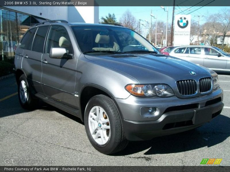 Sterling Grey Metallic / Beige 2006 BMW X5 3.0i