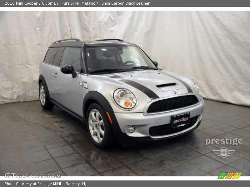 Pure Silver Metallic / Punch Carbon Black Leather 2010 Mini Cooper S Clubman