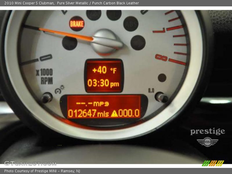 Pure Silver Metallic / Punch Carbon Black Leather 2010 Mini Cooper S Clubman