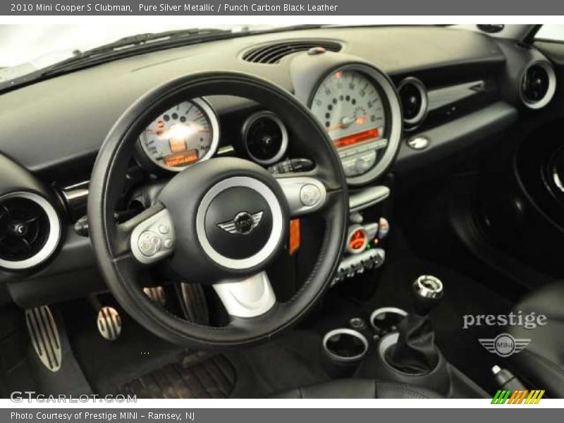 Pure Silver Metallic / Punch Carbon Black Leather 2010 Mini Cooper S Clubman