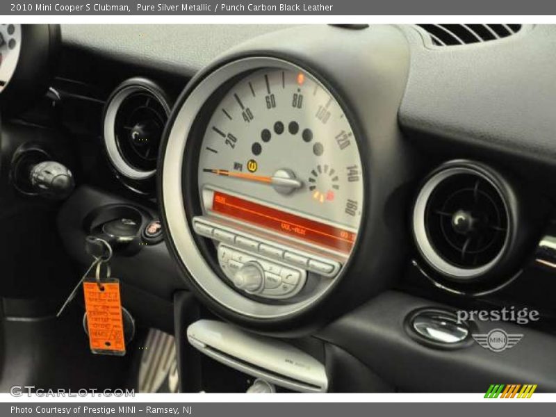 Pure Silver Metallic / Punch Carbon Black Leather 2010 Mini Cooper S Clubman