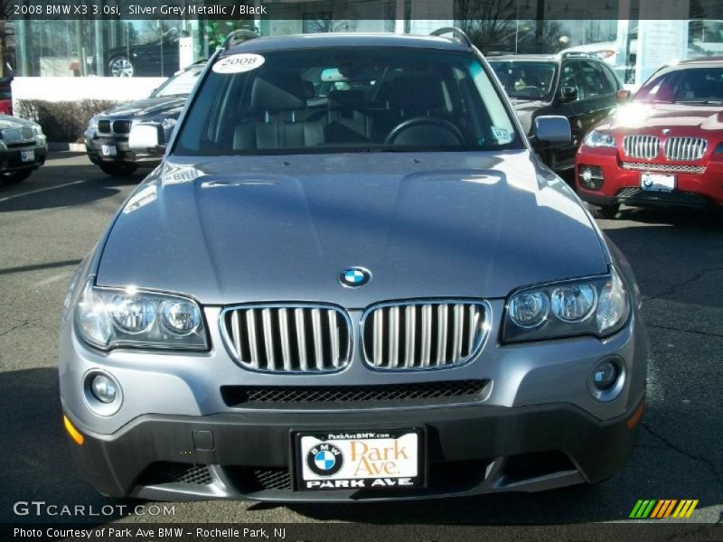 Silver Grey Metallic / Black 2008 BMW X3 3.0si