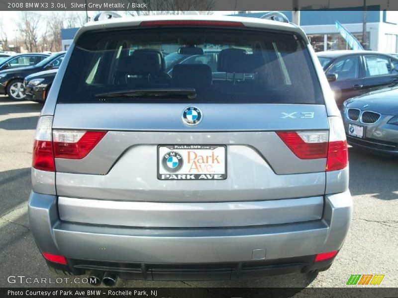 Silver Grey Metallic / Black 2008 BMW X3 3.0si