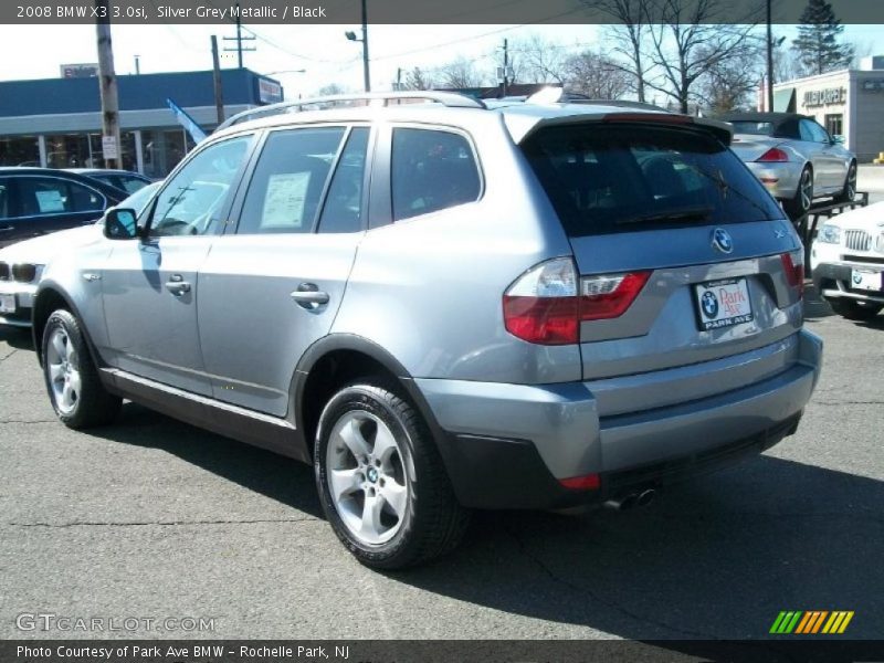 Silver Grey Metallic / Black 2008 BMW X3 3.0si