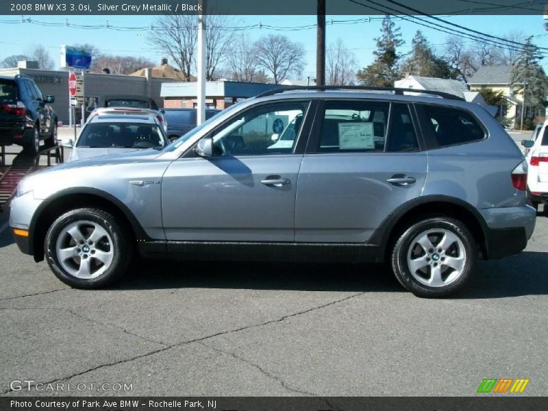Silver Grey Metallic / Black 2008 BMW X3 3.0si