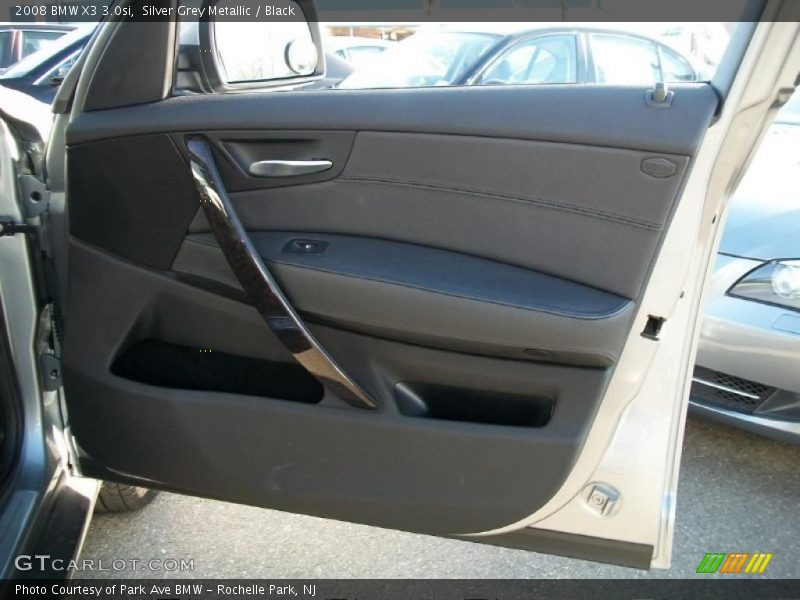 Silver Grey Metallic / Black 2008 BMW X3 3.0si