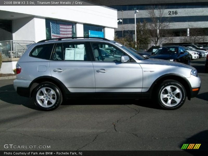 Titanium Silver Metallic / Grey 2008 BMW X3 3.0si