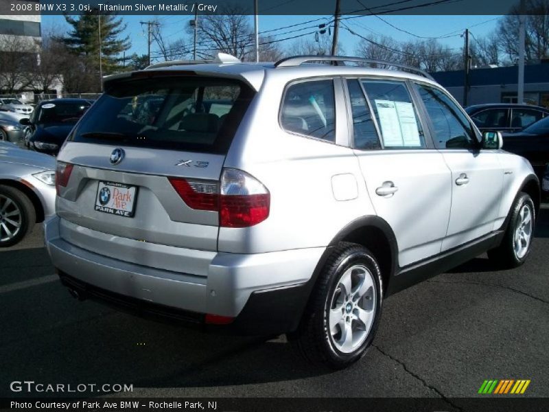 Titanium Silver Metallic / Grey 2008 BMW X3 3.0si