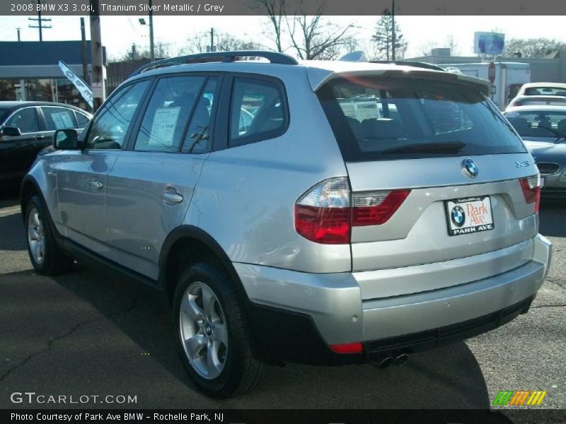Titanium Silver Metallic / Grey 2008 BMW X3 3.0si