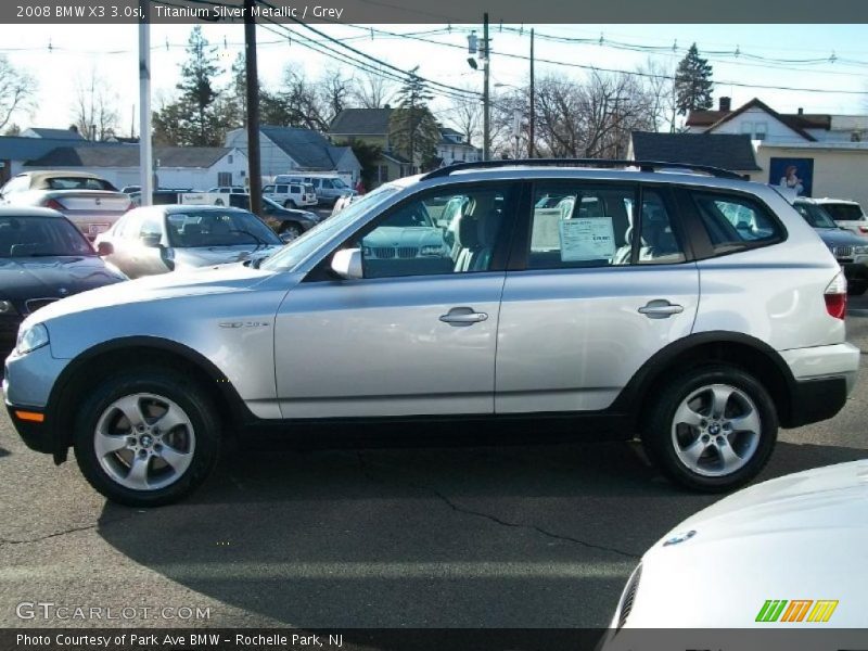 Titanium Silver Metallic / Grey 2008 BMW X3 3.0si