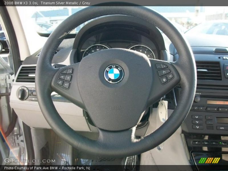 Titanium Silver Metallic / Grey 2008 BMW X3 3.0si