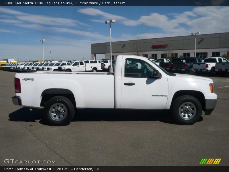 Summit White / Dark Titanium 2008 GMC Sierra 1500 Regular Cab 4x4