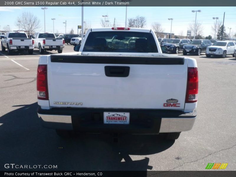 Summit White / Dark Titanium 2008 GMC Sierra 1500 Regular Cab 4x4