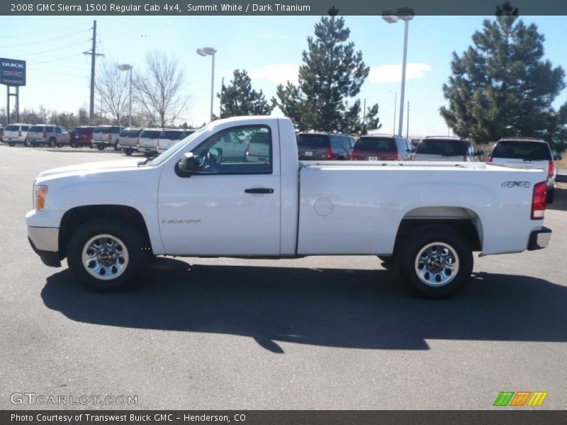 Summit White / Dark Titanium 2008 GMC Sierra 1500 Regular Cab 4x4