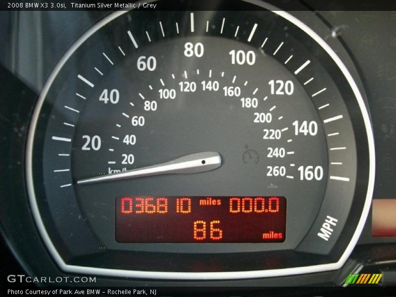 Titanium Silver Metallic / Grey 2008 BMW X3 3.0si