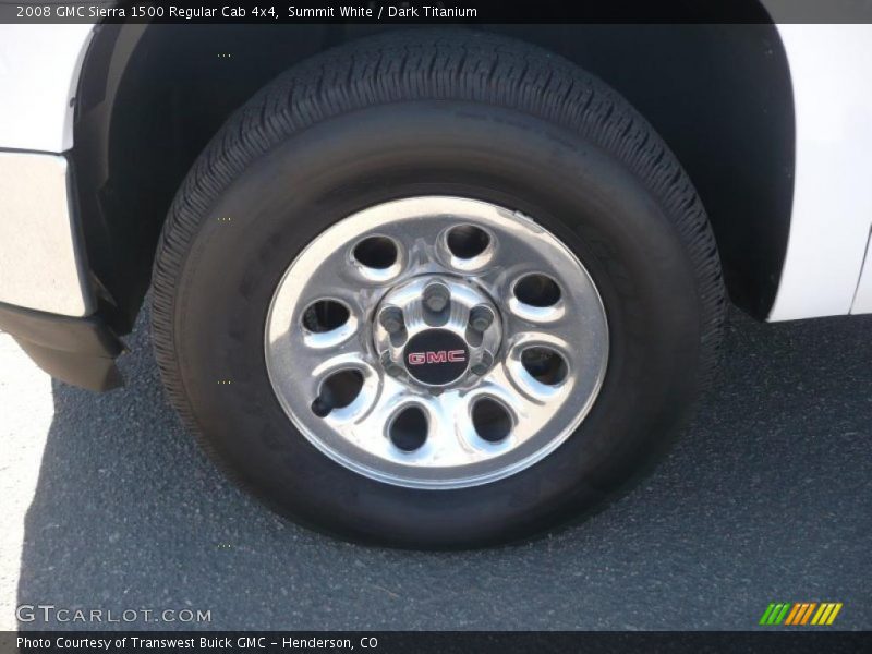 Summit White / Dark Titanium 2008 GMC Sierra 1500 Regular Cab 4x4