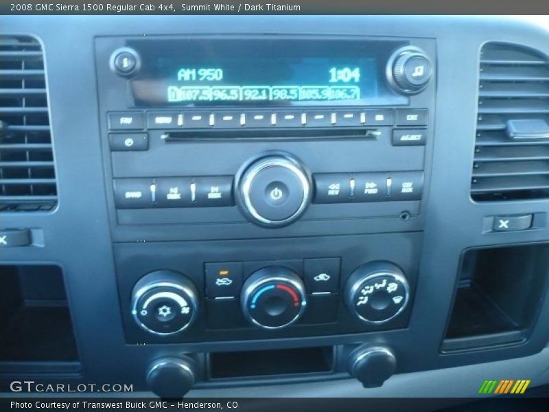 Summit White / Dark Titanium 2008 GMC Sierra 1500 Regular Cab 4x4