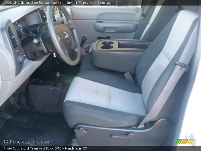 Summit White / Dark Titanium 2008 GMC Sierra 1500 Regular Cab 4x4