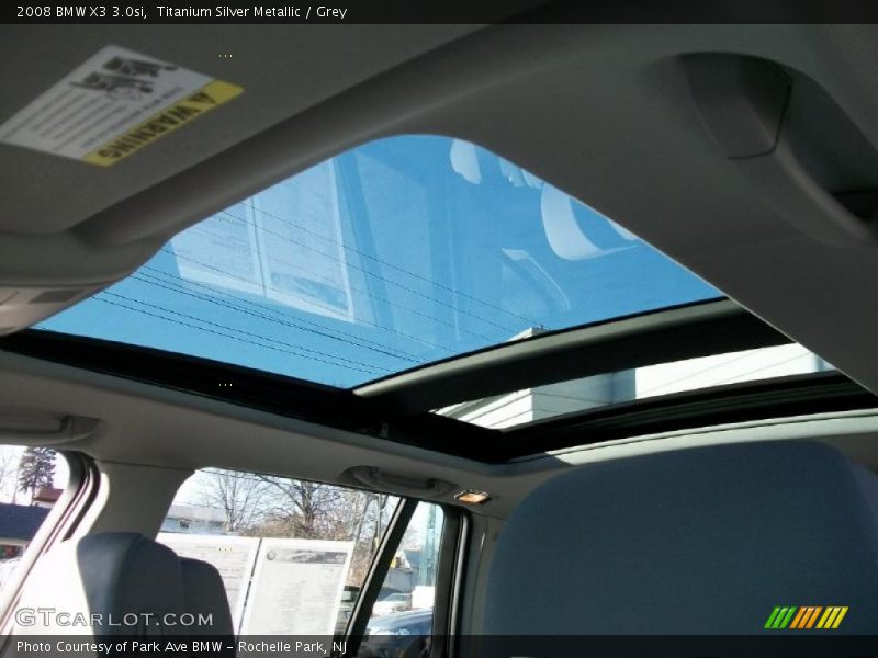 Titanium Silver Metallic / Grey 2008 BMW X3 3.0si