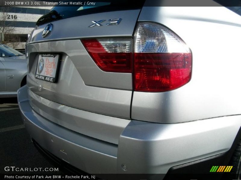 Titanium Silver Metallic / Grey 2008 BMW X3 3.0si