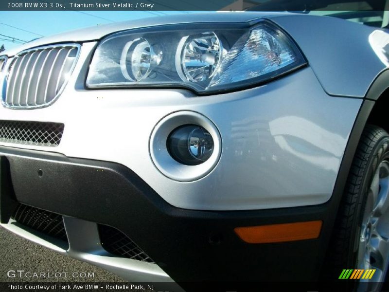 Titanium Silver Metallic / Grey 2008 BMW X3 3.0si