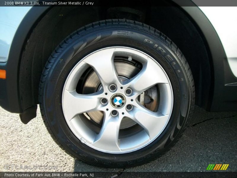 Titanium Silver Metallic / Grey 2008 BMW X3 3.0si