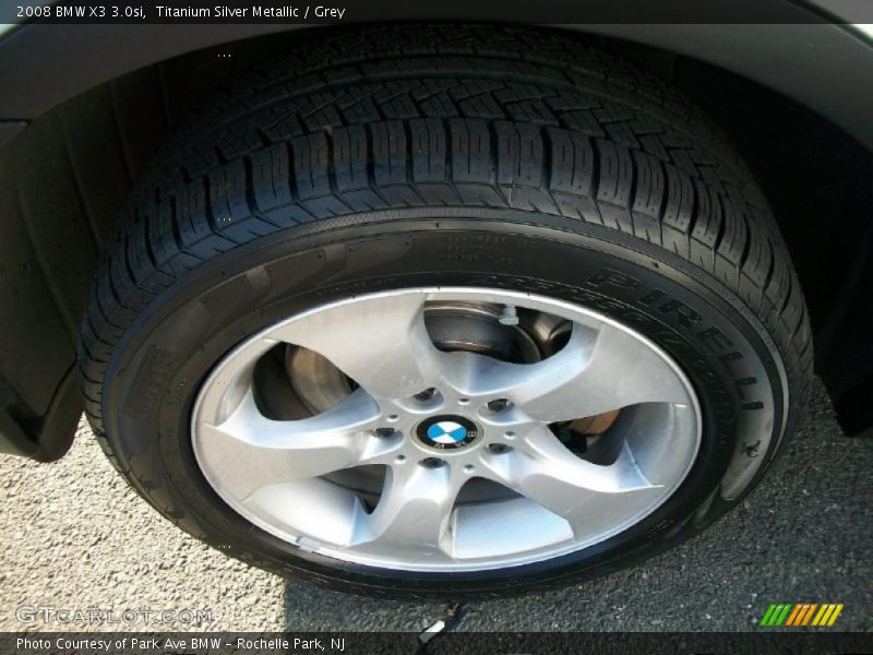 Titanium Silver Metallic / Grey 2008 BMW X3 3.0si
