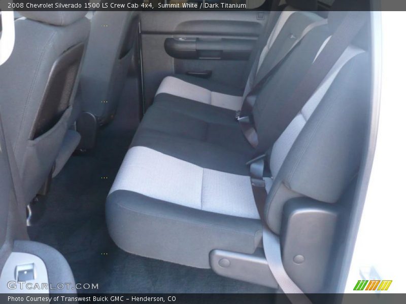 Summit White / Dark Titanium 2008 Chevrolet Silverado 1500 LS Crew Cab 4x4