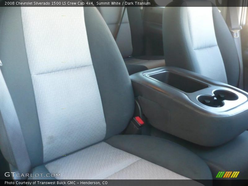 Summit White / Dark Titanium 2008 Chevrolet Silverado 1500 LS Crew Cab 4x4