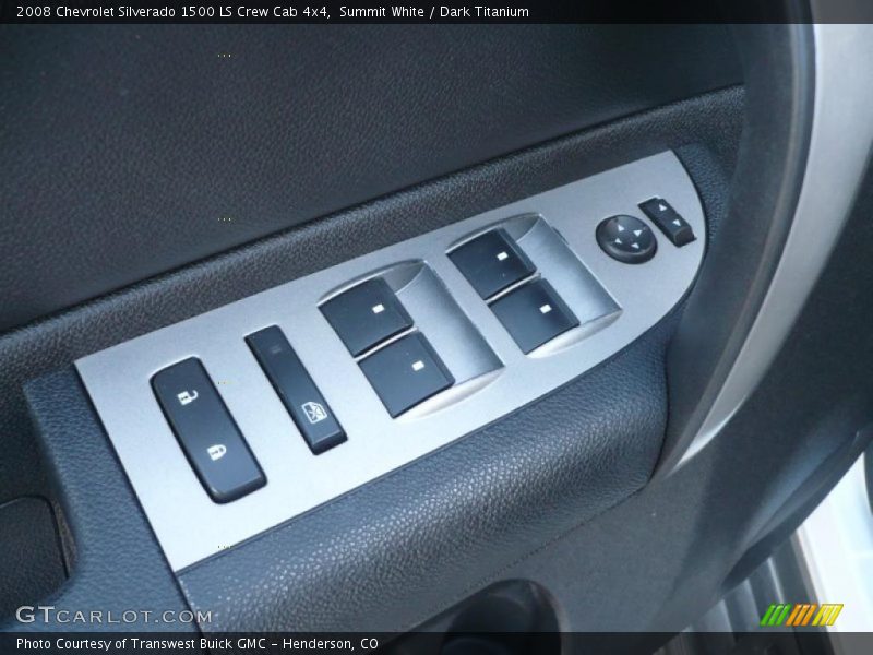 Summit White / Dark Titanium 2008 Chevrolet Silverado 1500 LS Crew Cab 4x4