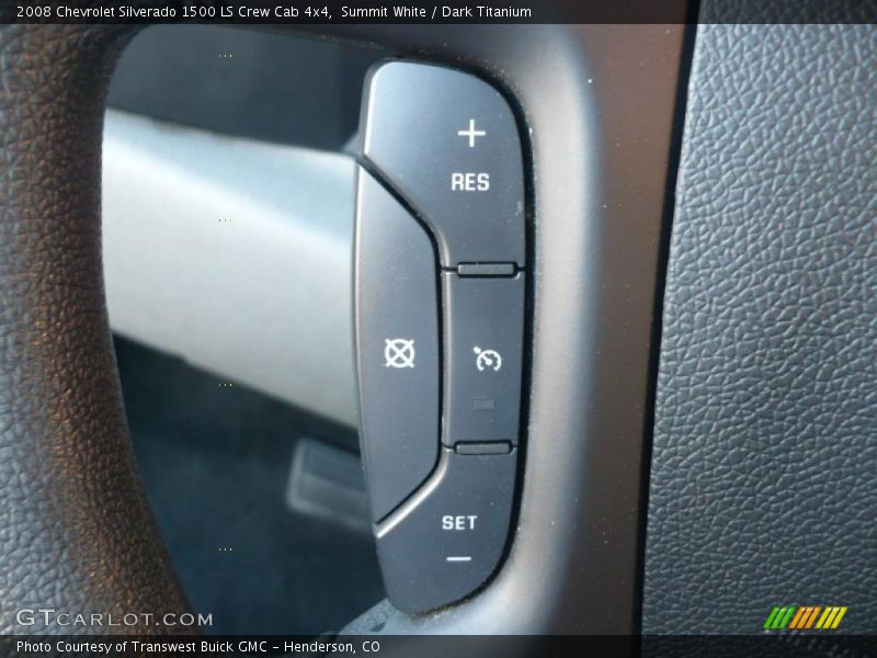 Summit White / Dark Titanium 2008 Chevrolet Silverado 1500 LS Crew Cab 4x4
