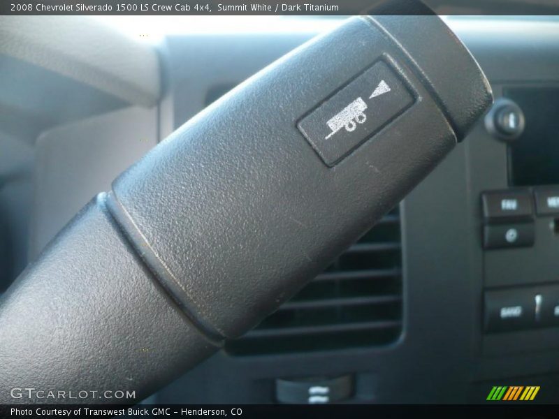 Summit White / Dark Titanium 2008 Chevrolet Silverado 1500 LS Crew Cab 4x4