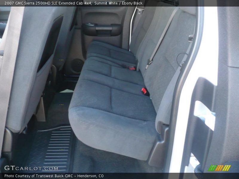 Summit White / Ebony Black 2007 GMC Sierra 2500HD SLE Extended Cab 4x4