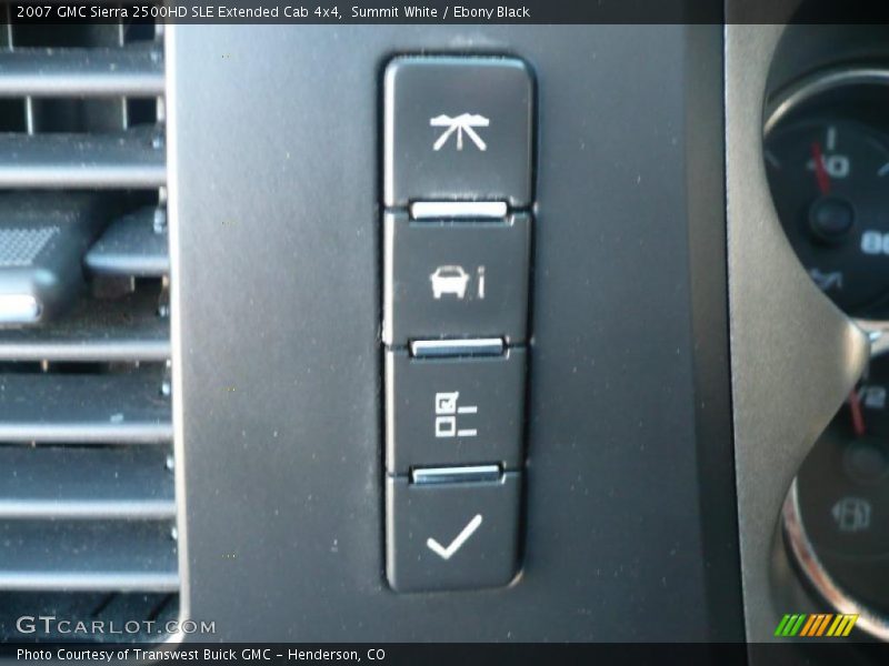 Summit White / Ebony Black 2007 GMC Sierra 2500HD SLE Extended Cab 4x4
