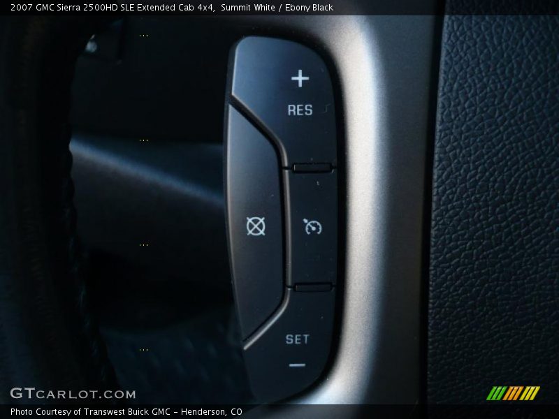 Summit White / Ebony Black 2007 GMC Sierra 2500HD SLE Extended Cab 4x4