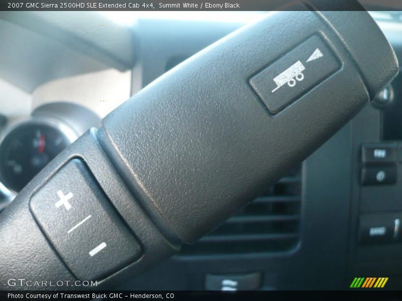 Summit White / Ebony Black 2007 GMC Sierra 2500HD SLE Extended Cab 4x4