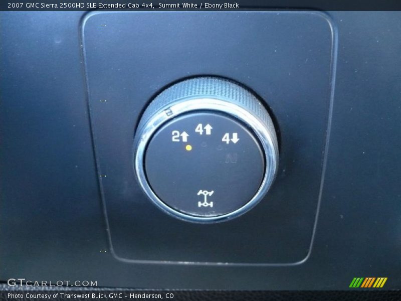 Summit White / Ebony Black 2007 GMC Sierra 2500HD SLE Extended Cab 4x4