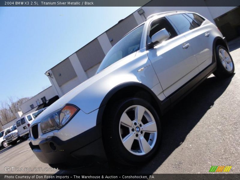 Titanium Silver Metallic / Black 2004 BMW X3 2.5i