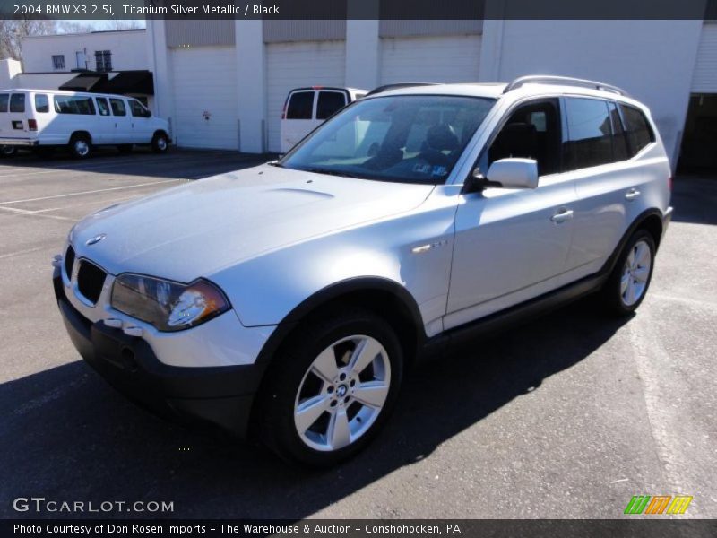 Titanium Silver Metallic / Black 2004 BMW X3 2.5i