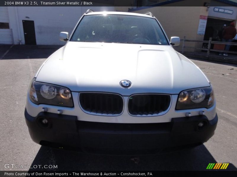 Titanium Silver Metallic / Black 2004 BMW X3 2.5i