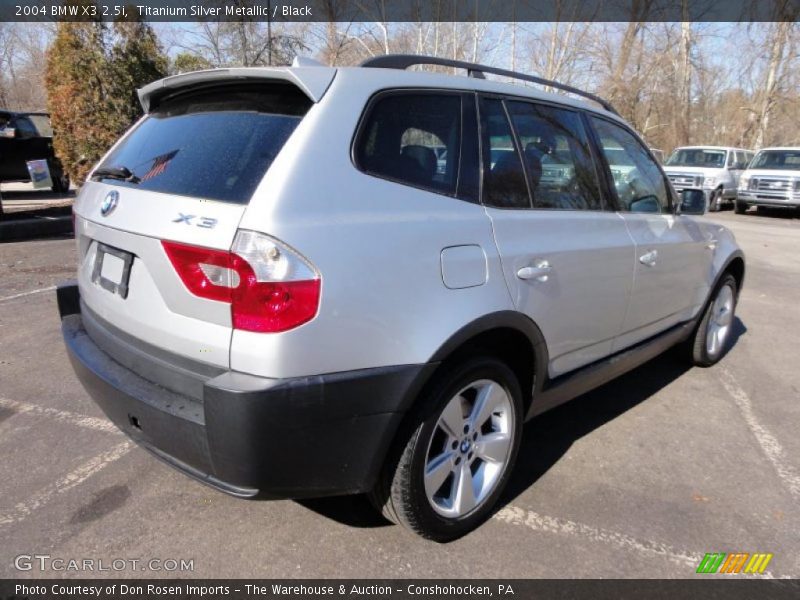 Titanium Silver Metallic / Black 2004 BMW X3 2.5i