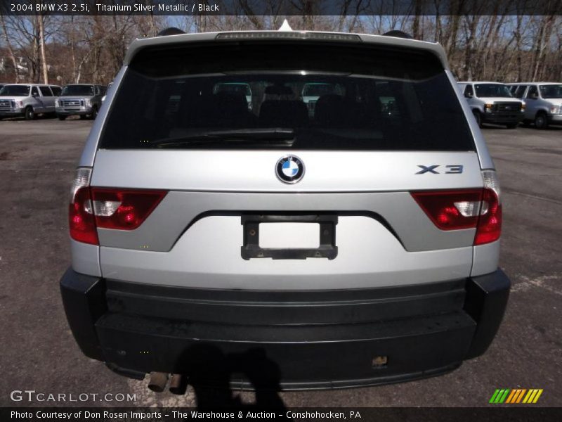 Titanium Silver Metallic / Black 2004 BMW X3 2.5i