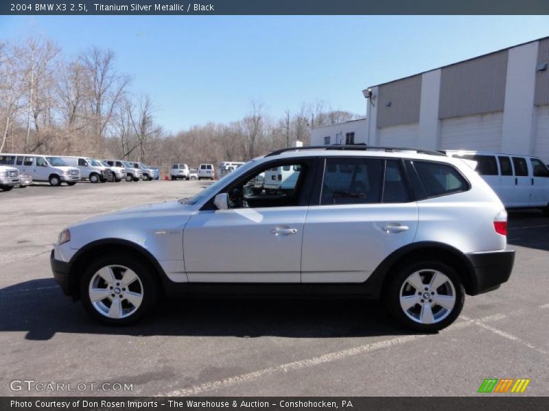 Titanium Silver Metallic / Black 2004 BMW X3 2.5i