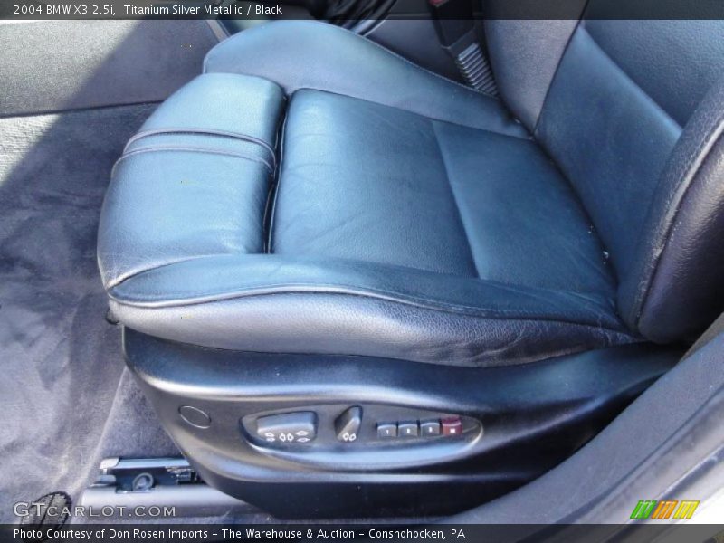 Titanium Silver Metallic / Black 2004 BMW X3 2.5i