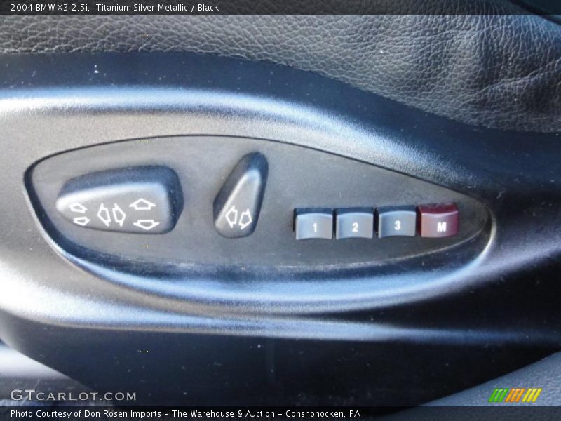 Titanium Silver Metallic / Black 2004 BMW X3 2.5i