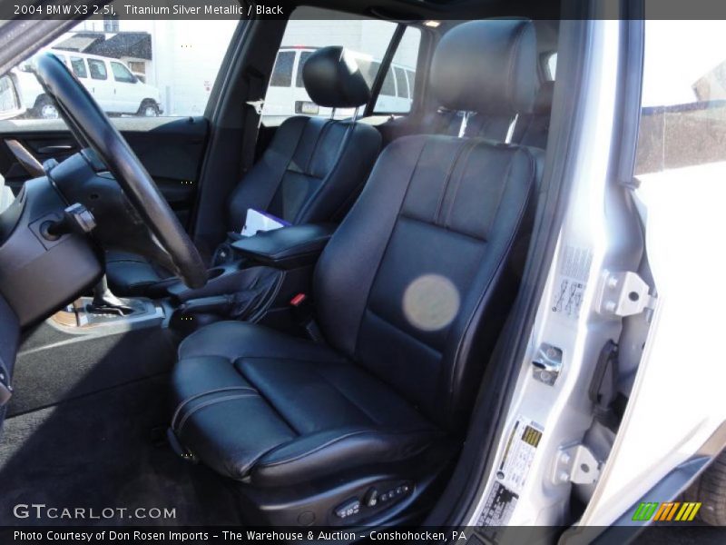 Titanium Silver Metallic / Black 2004 BMW X3 2.5i