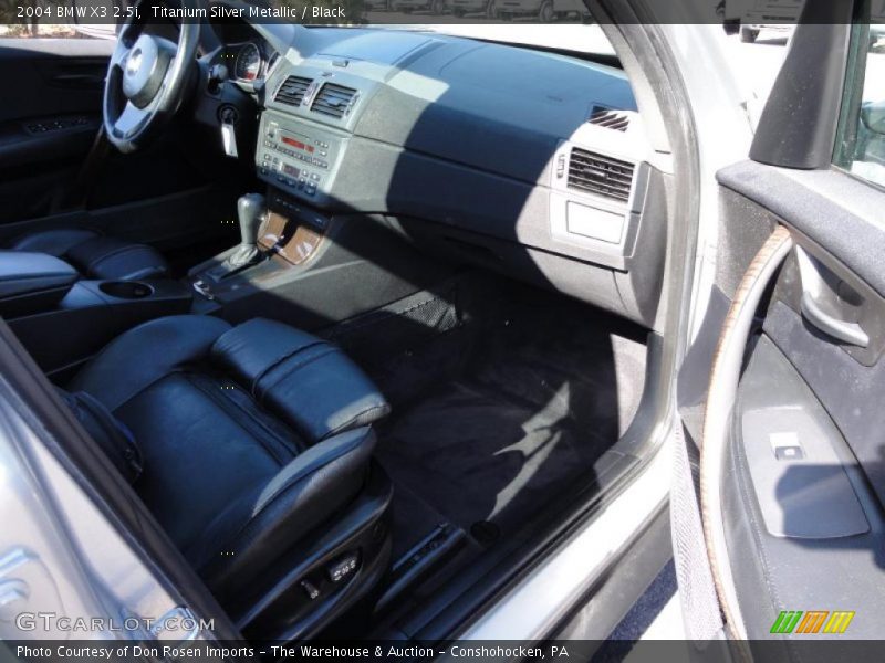 Titanium Silver Metallic / Black 2004 BMW X3 2.5i