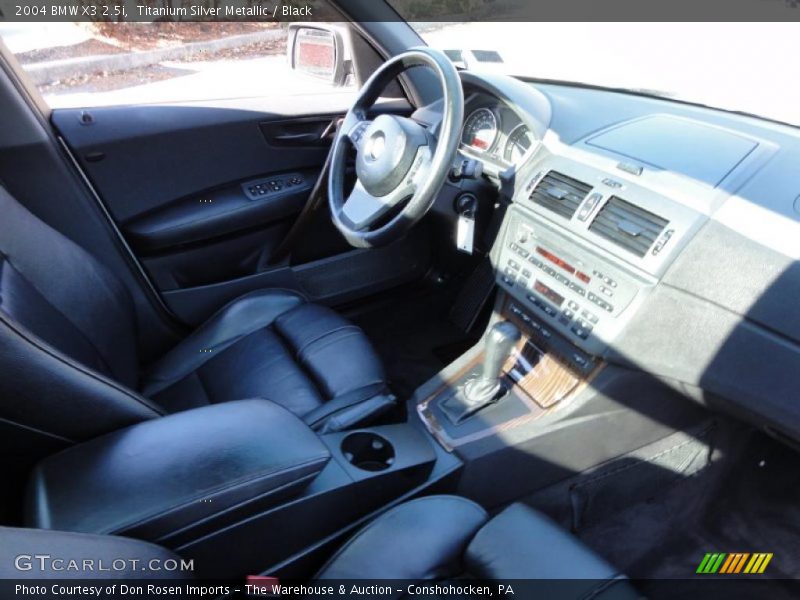 Titanium Silver Metallic / Black 2004 BMW X3 2.5i