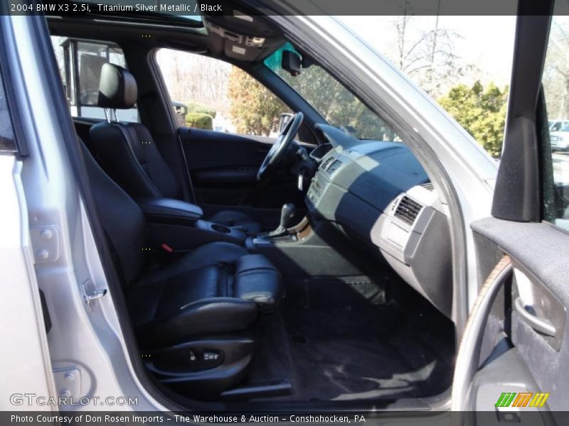 Titanium Silver Metallic / Black 2004 BMW X3 2.5i