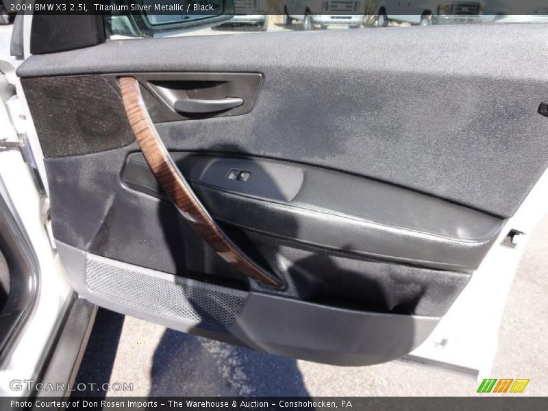 Titanium Silver Metallic / Black 2004 BMW X3 2.5i